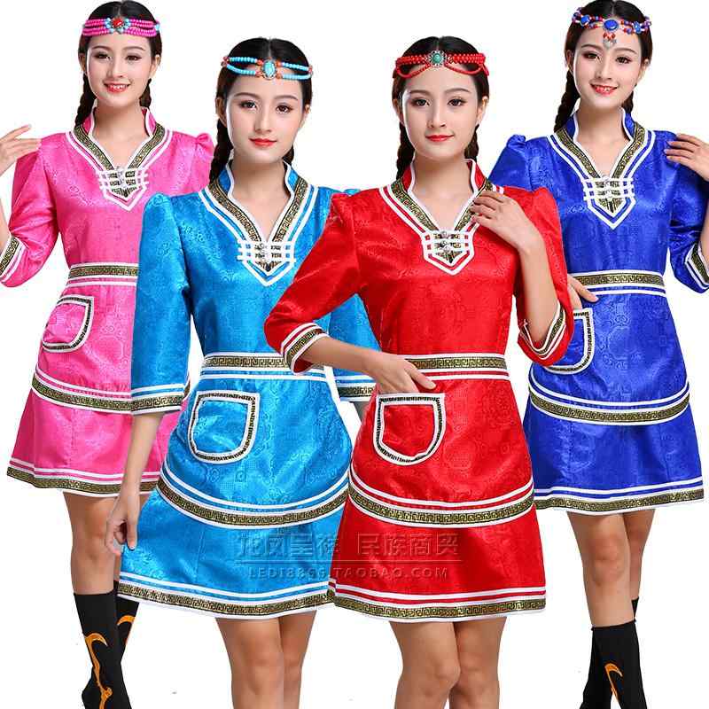 春夏 レディース モンゴル 服 七分袖 スカート レディース 労働者 服 レストラン ホテル ウェイター 作業着