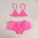 水着 少女 キッズ ナイロン 水泳 かわいい 女の子 三角ビキニ フリルスカート 温泉 日焼け防止 スパ 健康ランド ファッション おしゃれ