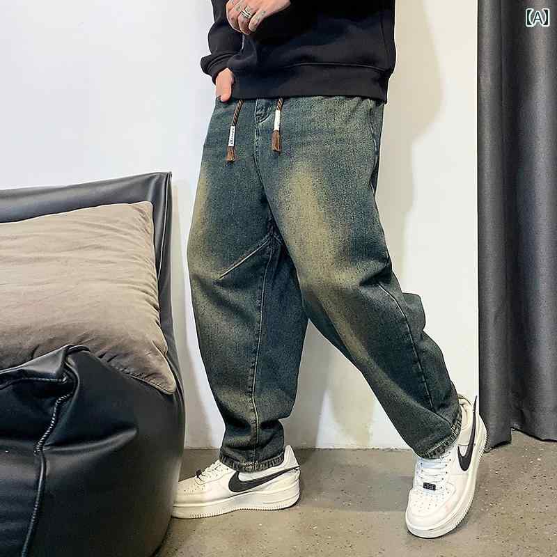 ジーンズ 冬 メンズ デニム ロングパンツ アメリカン カジュアル ストリート おしゃれ 着やい 動きやい 快適 イベント レジャー アウトドア キャンプ ワーク 作業着 デイリー
