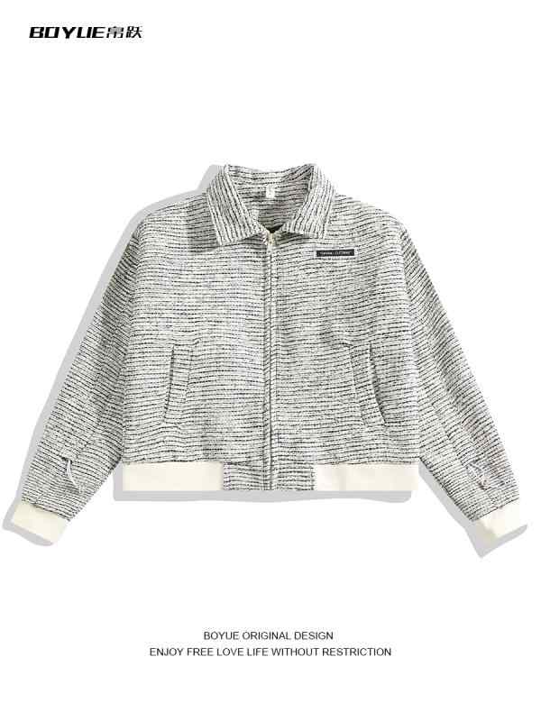 ジャケット メンズ ファッション アメリカン エレガント ショルダーパッド入り ショート ストリート カジュアル