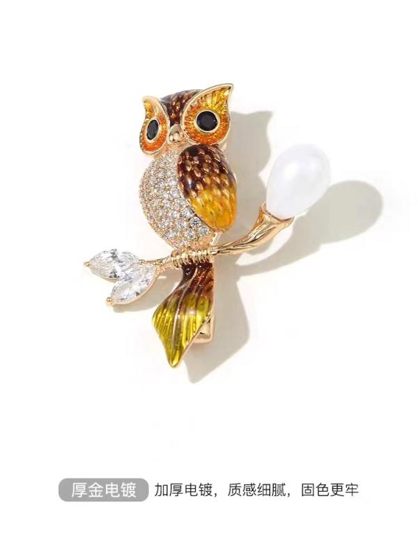 ジャケット レディース ブローチ おしゃれ 入学式 卒業式 ハイエンド リアルゴールド 電気 メッキ フク..