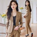 レディース スーツ ビジネス カジュアル 大人 レディース スタイリッシュ 婦人服 スーツ ジャケット パンツ 春秋 パーティー エレガント スリムフィット ワークスーツ