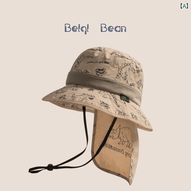 サファリハット キッズ 日除け 登山 キャンプ 釣り ベビー 帽子 夏 速乾 薄型 屋外 フィッシャーマン ..