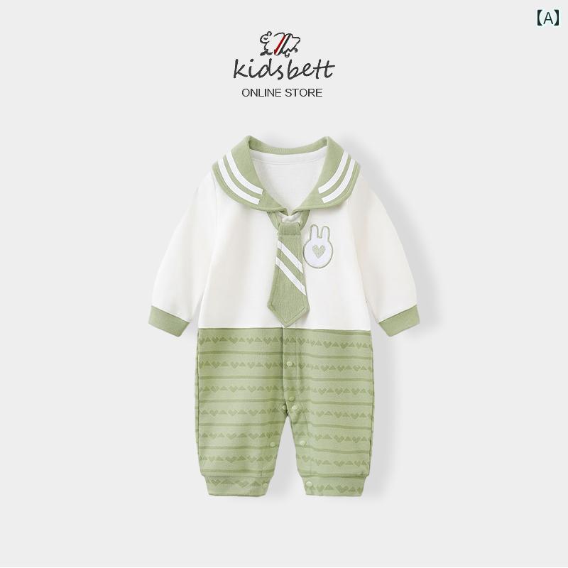 ドレス カバーオール ジャンプ スーツ 赤ちゃん 幼児 プレイスーツ かわいい ベビー 春服 新生児 男の子 カレッジ スタイル 満月 100日 1歳 ハイ 秋