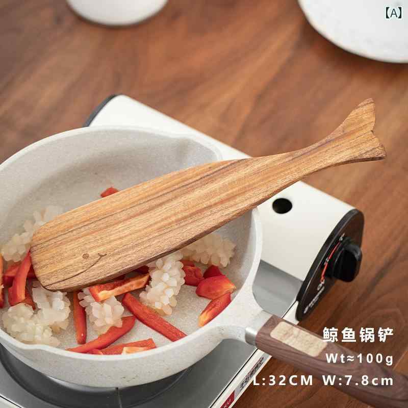 クジラ おしゃれ シンプル 木 木べら 調理器具 家庭 軽量 料理 多 耐熱性 持ちやい 使いやい かわいい