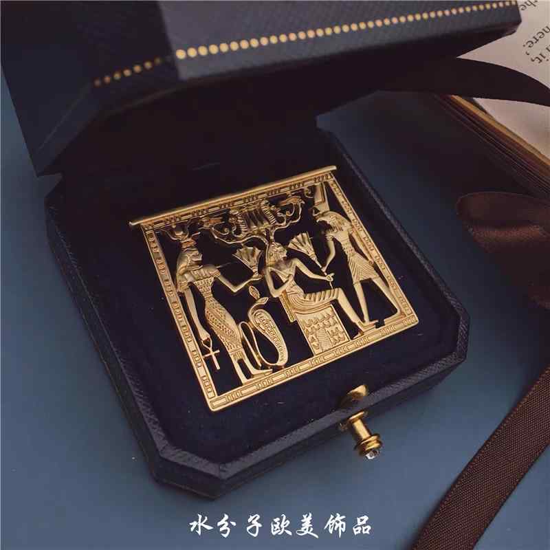 アクセサリー ブローチ エジプト ファラオ レトロ ポートレート エキゾチック レディース レディース おしゃれ クラシック