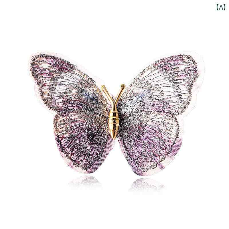 ブローチ レディース セレモニー おしゃれ 上品 蝶 高級感 女性 コサージュ パール セーター ピン スー..