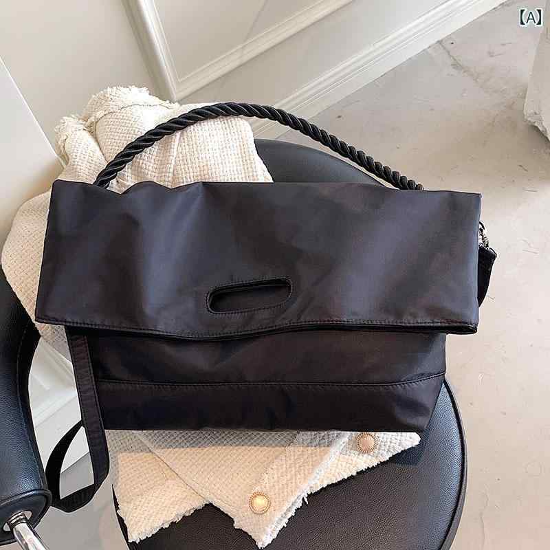 レディース バッグ アメリカ 大容量 ハンドバッグ 脇下 手持ち フランス 高級感 ナイロン ショルダーバッグ クロス ボディバッグ トートバッグ