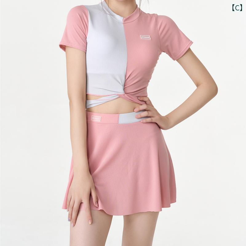 夏　リゾート　プール　レディース水着　レディース　ビーチ　かわいい ビーチ バケーション 高級 美しい グラデーション イエロー 色 蝶 スプリット スタイリッシュ ガール ビキニ 魅惑的 ギャザー 温泉 レディース 水着