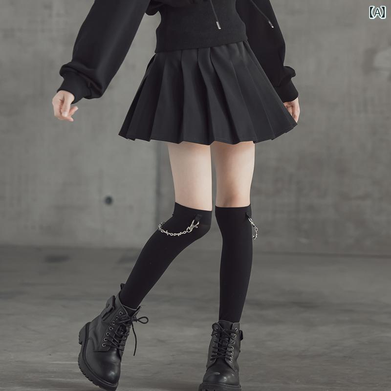子供服 韓国 女の子 スカート プリーツスカート 春夏 プレッピー ミニスカート 黒 かわいい 無地