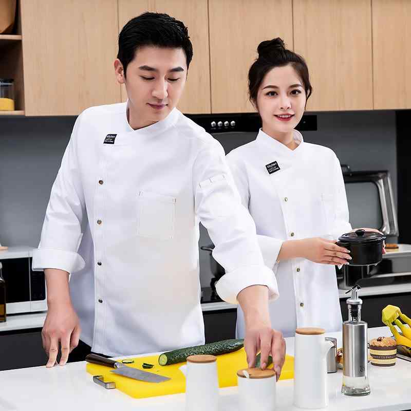 コック ユニフォーム 厨房制服 洋食屋 シェフ 作業着 メンズ ケータリング レストラン キッチン ホテル 料理店 レストラン ホテル 従業員 作業着 秋冬 長袖