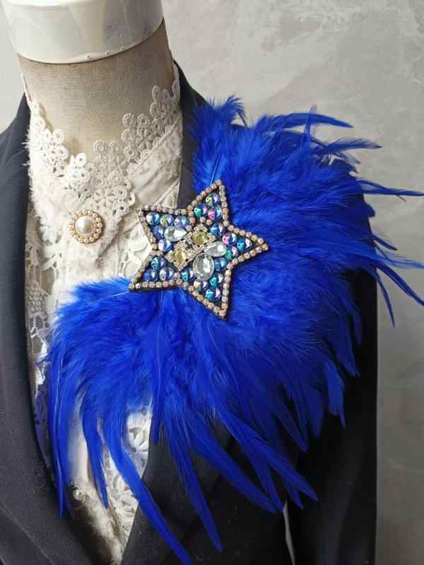 レディース ファッション アクセサリー オールシーズン ステージ パフォーマンス 衣装 装飾 ライン ストーン コサージュ