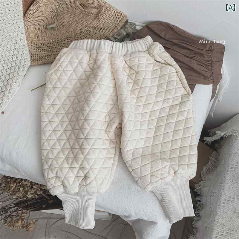 パンツ 子供服 暖かい シリーズ 韓国 子供用 スペース 綿 裏起毛 レギンス 男女兼用 ベビー ブルマ ロング 冬