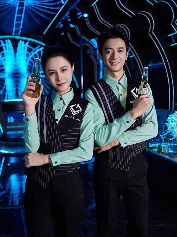 飲食店 ユニフォーム 制服 作業着 おしゃれ ファッション キャバ バー ウェイター ベスト シャツ 秋冬 ホテル フロント 大きめサイズ ポリエステル セット