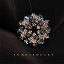 アクセサリー レディース ブローチ おしゃれ バウヒニア 花 ハイエンド ハイエンド クリスタル 韓国 小さい コサージュ スーツ ピン 露出 防止 スカーフ バックル