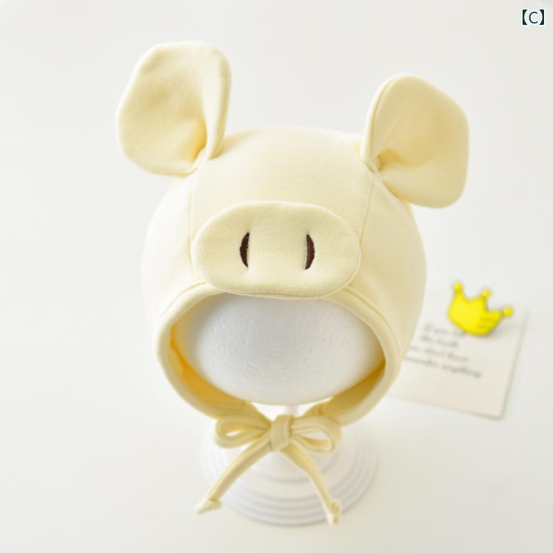 ベビー キッズ 子供 春秋 コットン 帽子 メンズ レディース兼 頭耳保護 暖かい か...