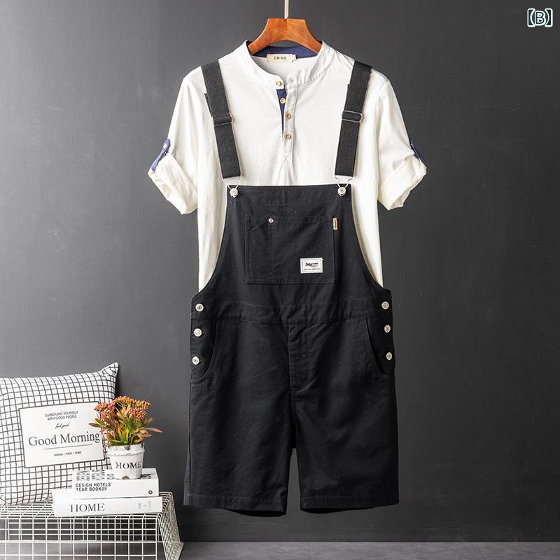 メンズ オーバーオール つなぎ メンズ 春秋 アウトドア マルチ ポケット オーバー オール ジャンプスーツ カジュアル パンツ ズボン