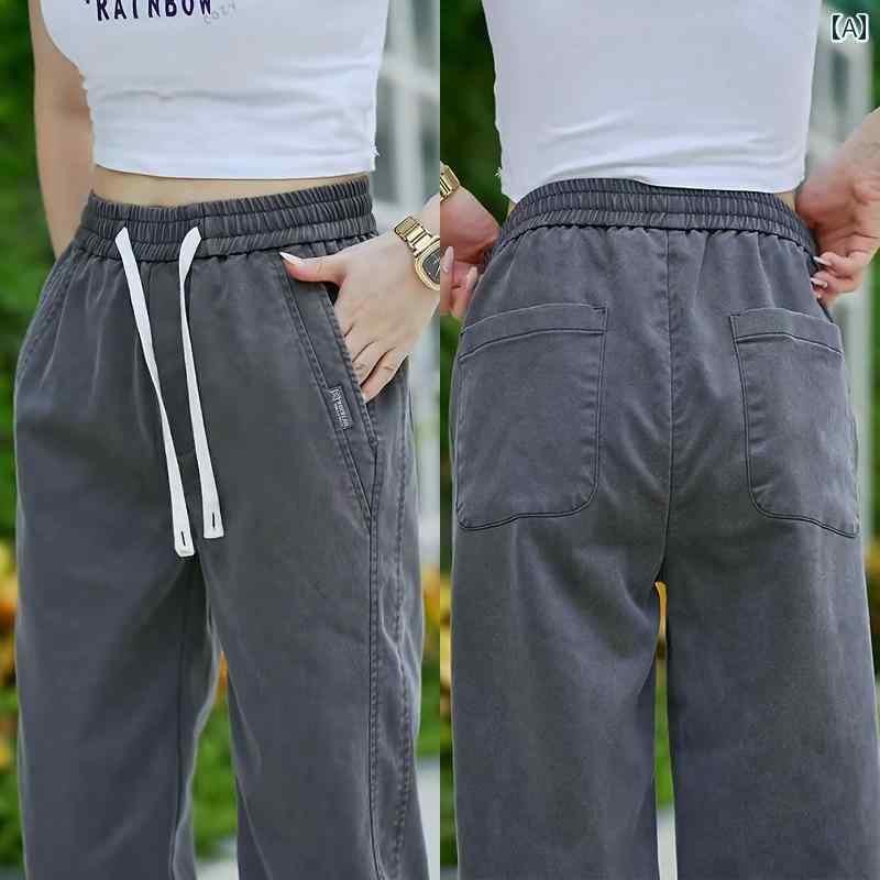 メンズ レディース カジュアル パンツ フットネス ダンス トレーニング ズボン ボトムス 秋 スポーツ ワイド レッグ ファッション 無地