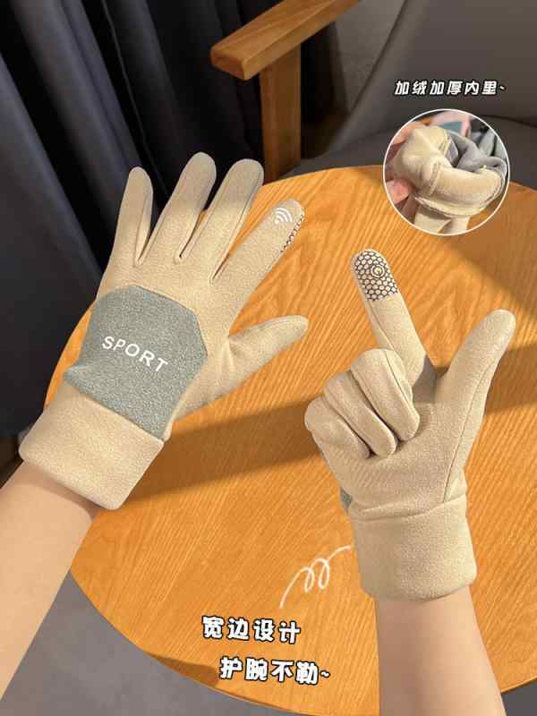 冬 手袋 用 女性用 ドイツ製 ベルベット カップル グローブ 男性用 タッチ スクリーン 防風性 耐寒性 ..