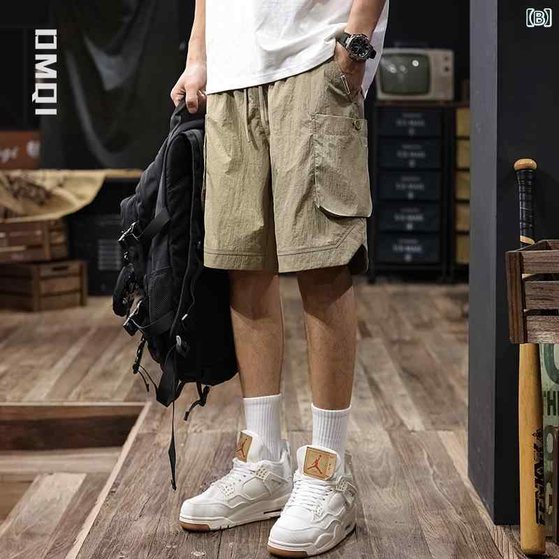 ハーフパンツ メンズ 新 アメリカン ひんやり 涼しい 快適 カーゴ ショーツ 夏 大...