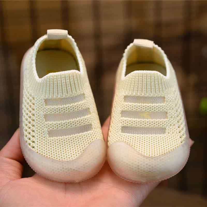 Baby Shoes - 春夏 ベビー 幼児 ワンキック シューズ 通気性 プリンセス レジャー イエロー ベージュ ピンク メッシュ 夏