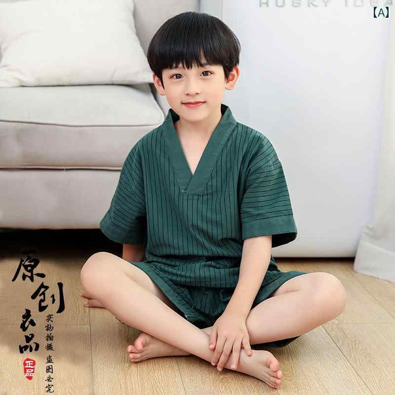 温泉 スーツ リラックス パジャマ 健康ランド 服 親子 ハイエンド 子供 汗 サウナ 服 男の子 ガールズ 大小 子供 サウナ 服 綿 入浴 服 赤ちゃん 子供