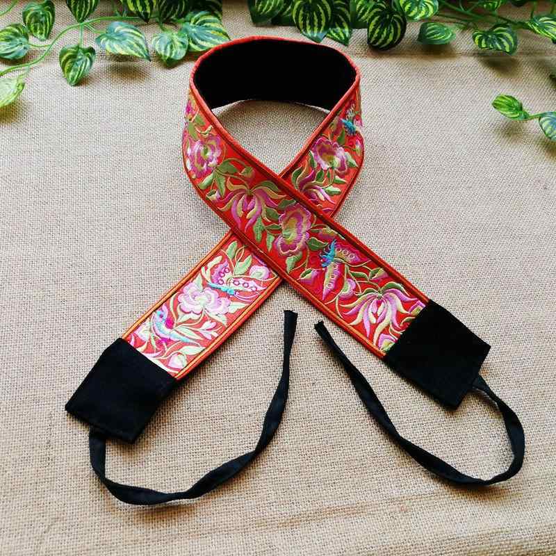Craft - ベルト おしゃれ ファッション アクセサリー レトロ レディース エスニック シンプル 刺繍 幅広 ボヘミアン ワイド ウエストマーク 花柄 カジュアル フェミニン