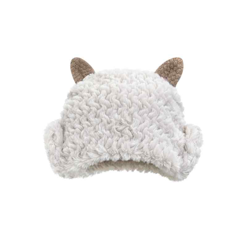 帽子 ニット帽 レディース おしゃれ ファッション 韓国 かわいい 羊 秋冬 厚手 暖かい ウール カジュアル 防寒 保温 もこもこ レディース 耳当て ユニーク