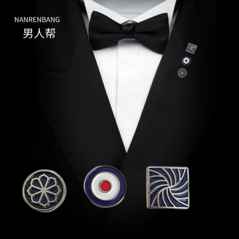 ブローチ 襟ピン 胸飾り バッジ メンズスーツ襟ピンバッジ 紳士 ジェントルマン パーティー エレガント