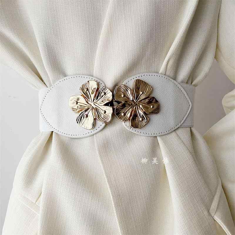 ドレス レディース ベルト ワイド フラワーベルト 女性 ハイエンド 多彩 装飾 スーツ ガードル