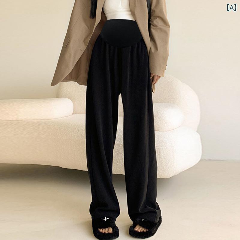 マタニティパンツ カジュアルパンツ ワイドパンツ ストレートパンツ カジュアル ゆったり 快適 春秋 レ..