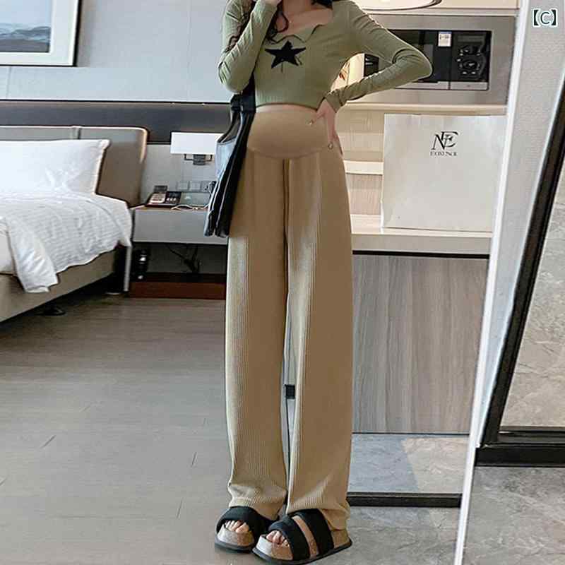 マタニティパンツ カジュアルパンツ ストレートパンツ 薄手 カジュアル ゆったり ...