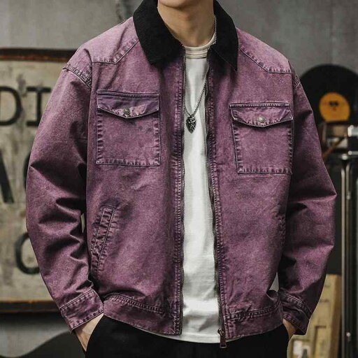 メンズ 紳士服 メンズ ジャケット ブルゾン ジャンバー アメリカン レトロ 春秋 ストリート ファッション ウォッシュド加工 ダメージ加工 メンズ 紳士服 メンズ ジャケット ブルゾン ジャンバー アメリカン レトロ 春秋 ストリート ファッション ウォッシュド加工 ダメージ加工