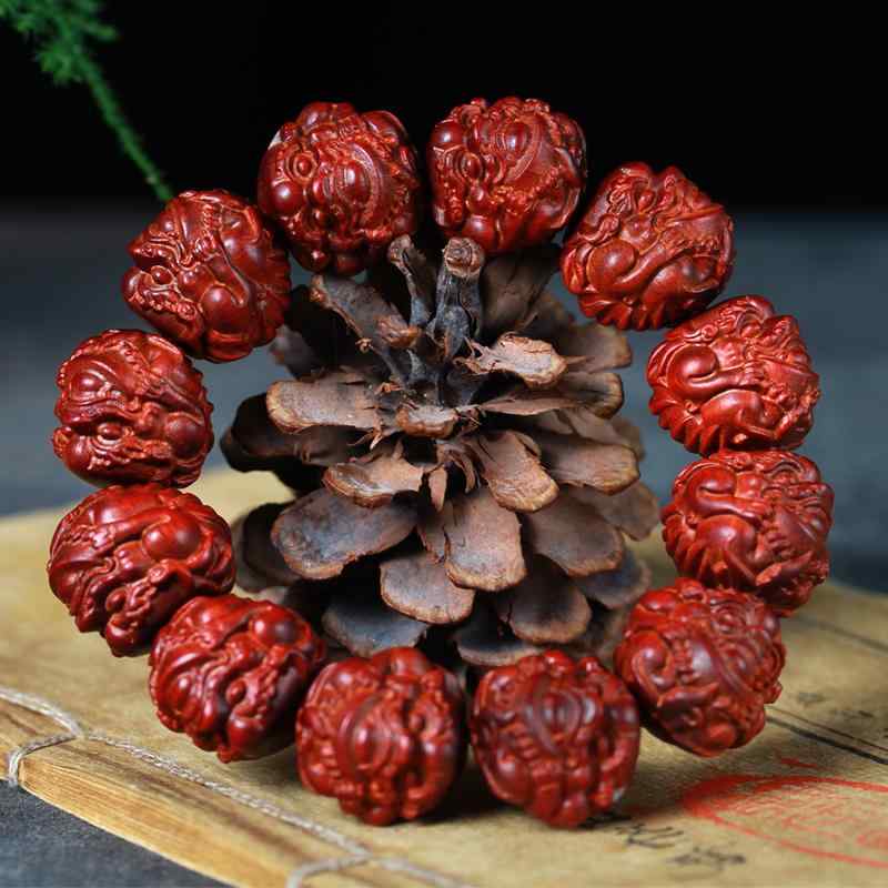 中国風 アクセサリー メンズ レディース ローズウッド 彫刻 貔貅 ブレスレット カップル シンプル 手飾り おもちゃ ギフト