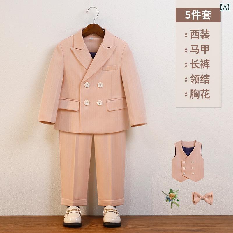 ドレス キッズ スーツ 発表会 結婚式 フォーマル 男の子 秋 英国 ファッション 子供 フラワーガール パフォーマンス 1歳 誕生日 写真撮影 服