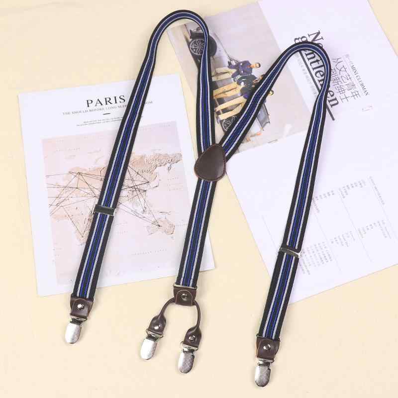 サスペンダー 英国 レトロ カジュアル クリップ 大人 ユニセックス 滑りにくい ベルト パンツ ショルダーストラップ