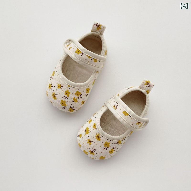 ベビーシューズ 赤ちゃん靴 室内 滑りにくい 花柄 幼児 秋 柔らかい フワフワ かわいい キュート お祝..
