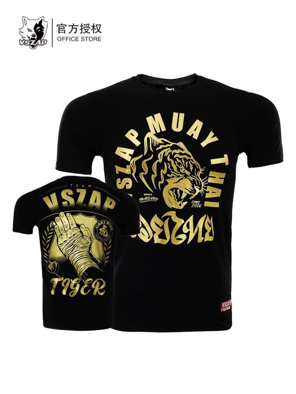 tシャツ タイガー ムエタイ ファイティング コットン スポーツ ボクシング 格闘技 ファイティング 半袖 シャツ メンズ フィットネス トレーニング 虎