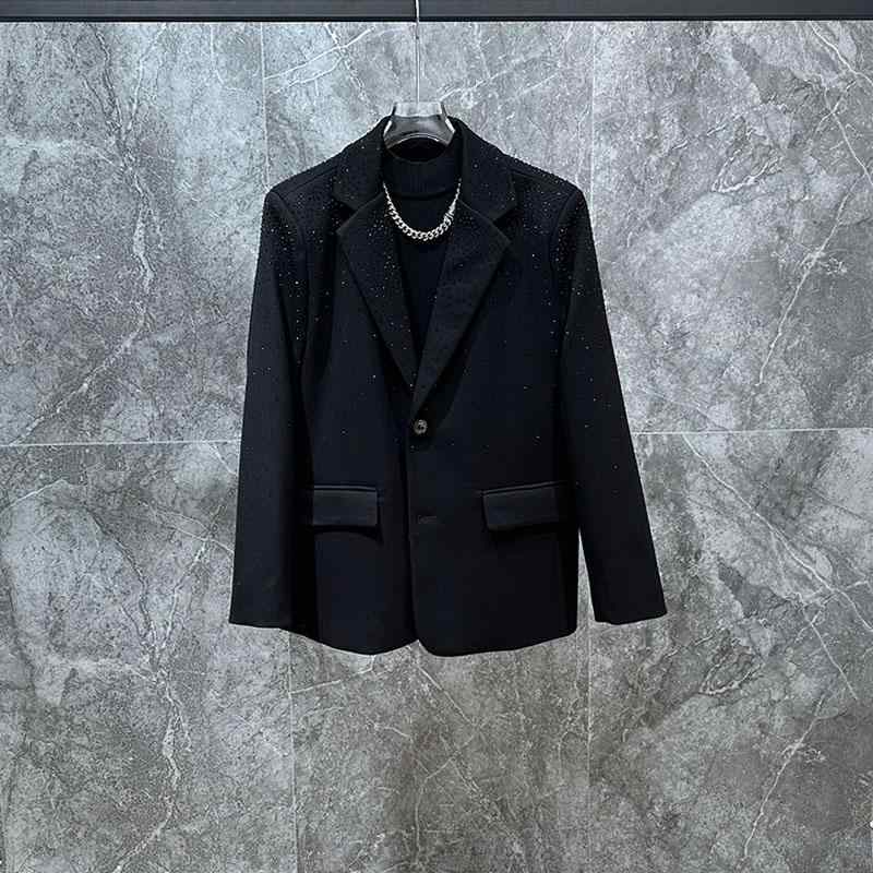 Rakuten - メンズ ジャケット ファッション レギュラーカラー バックスリットし 春秋 アウターウェア シングルブレスト フラットカラー カジュアル ストリート