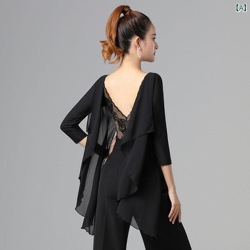 レディース ダンス 服 ラテン 社交 トップス ワンピース