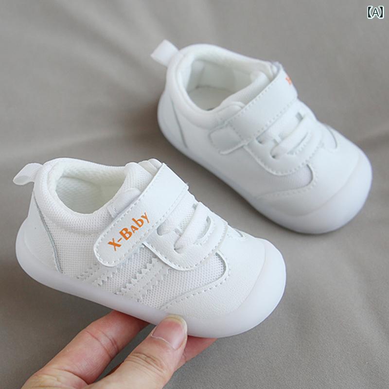 ベビー キッズ シューズ 柔らかい ソフトソール 赤ちゃん カジュアル スニーカー 幼児 靴 男の子 女の子 子供 春秋 通気性 滑りにくい