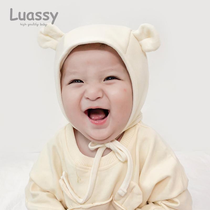 ボンネット帽 ベビー 帽子 かわいい 耳 防寒 赤ちゃん 幼児 女の子 男の子 ハット 秋冬 耳保護 くまさ..