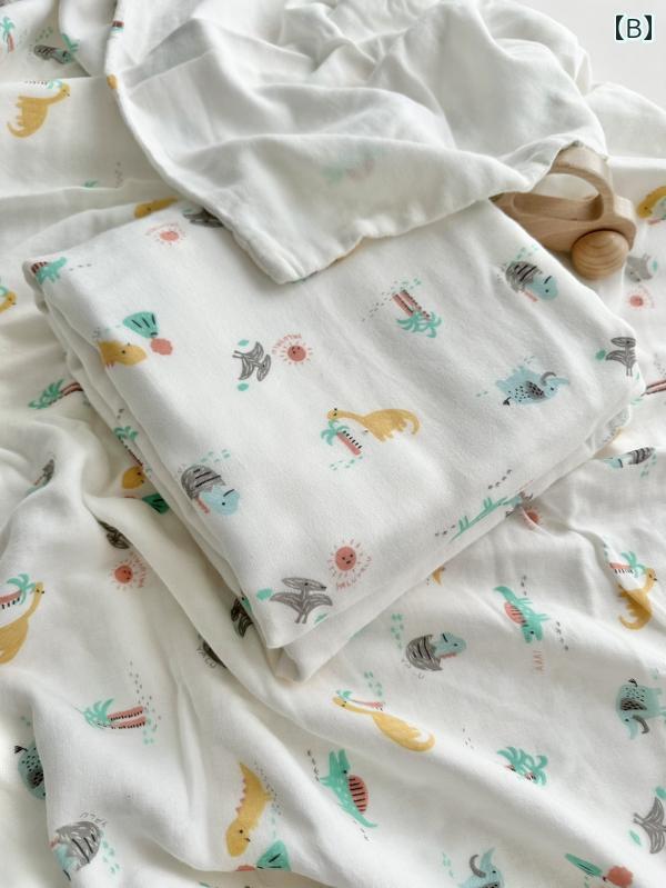 ブランケット 肌掛け お昼寝 寝具 通気性 シンプル かわいい ベビー 赤ちゃん キッズ 乳幼児 子供 男の子 女の子 子育て中 ナチュラル 2