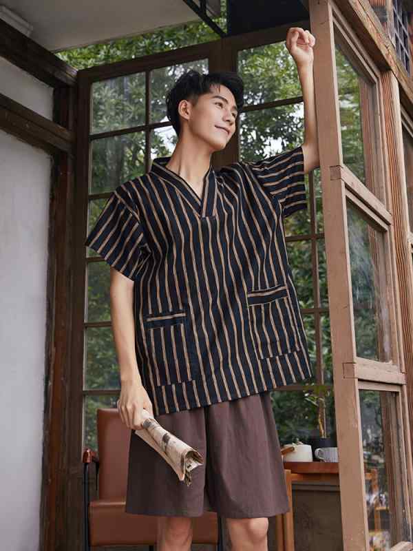 マッサージ スーツ 温泉 サウナ ウェア インナー ズボン ナイト ルーム パジャマ パンツ トップス セット 衣料品 メンズ メンズ