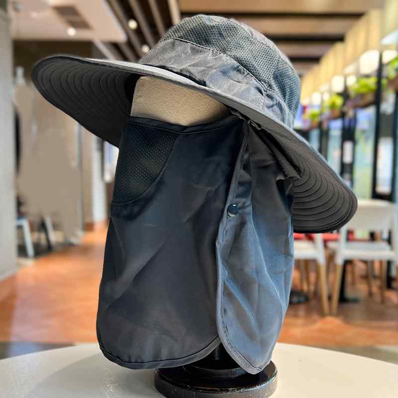 帽子 ハット ユニセックス メンズ レディース おしゃれ メンズ サンバイザー 顔全体 夏 屋外 紫外線 テ..