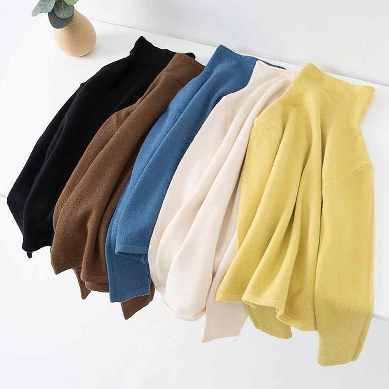 女の子 セーター キッズ ファッション おしゃれ かわいい シャツ 薄手 春秋 子供服 ストレッチ ニット トップス 韓国 シンプル プルオーバー