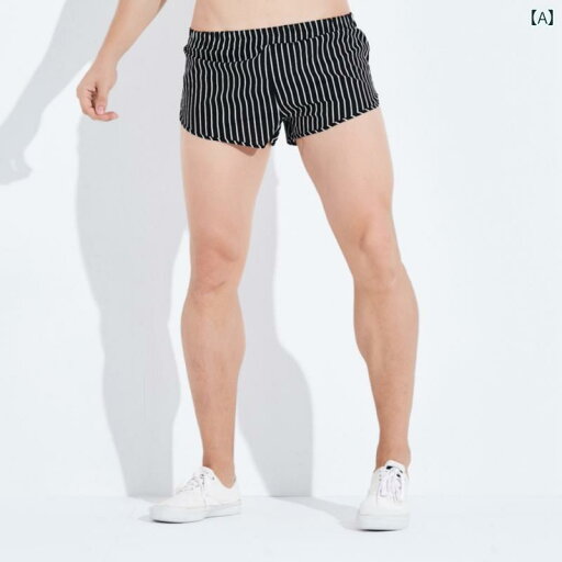 パンツ ショート メンズ 夏 黒白 ストライプ フィットネス スポーツ コットンショーツ ファッション アロー 2 分 パジャマ パンツ ショート メンズ 夏 黒白 ストライプ フィットネス スポーツ コットンショーツ ファッション アロー 2 分 パジャマ