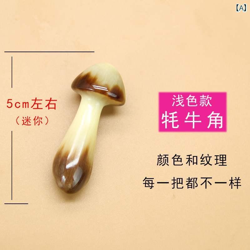 ツボ押し ホワイト ヤク ホーン ボード バッファロー 顔面 筋肉 引っ張り 美顔 ス...
