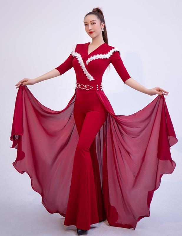 レディース ダンス ボディスーツ エチケット ステージ 夏 ブラック トレーニング パフォーマンス イン..