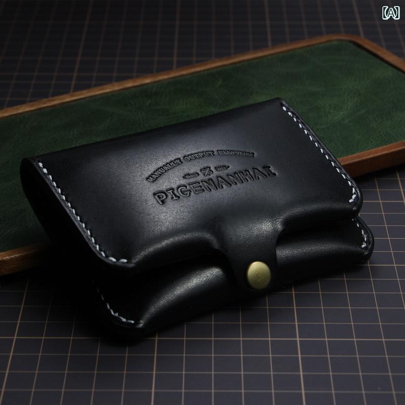 小銭入れ ミニウォレット カードケース カードホルダー コイン 名刺 カード キー レザー 革 牛革 シンプル 多 ユニセックス